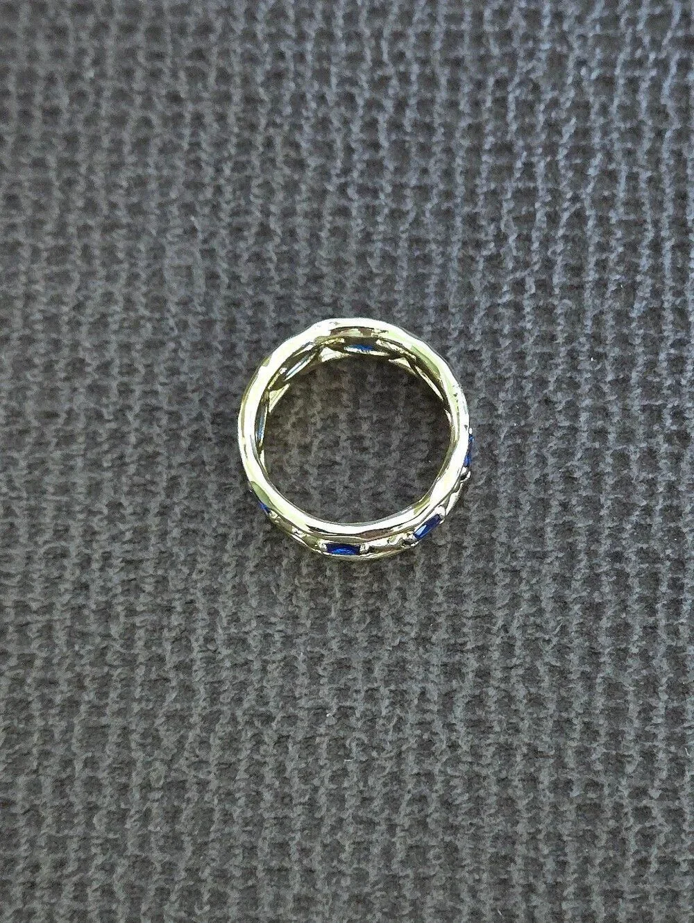 Zeyzey Gold💛 Double✌️ Band with Blue💙 Crystals💎 Ring💍 - NWT